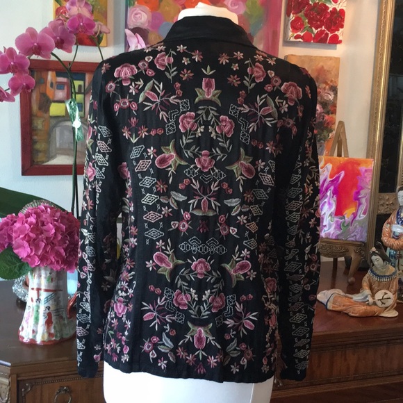 Johnny Was Maroni Satin Jacket - Picture 2 of 7